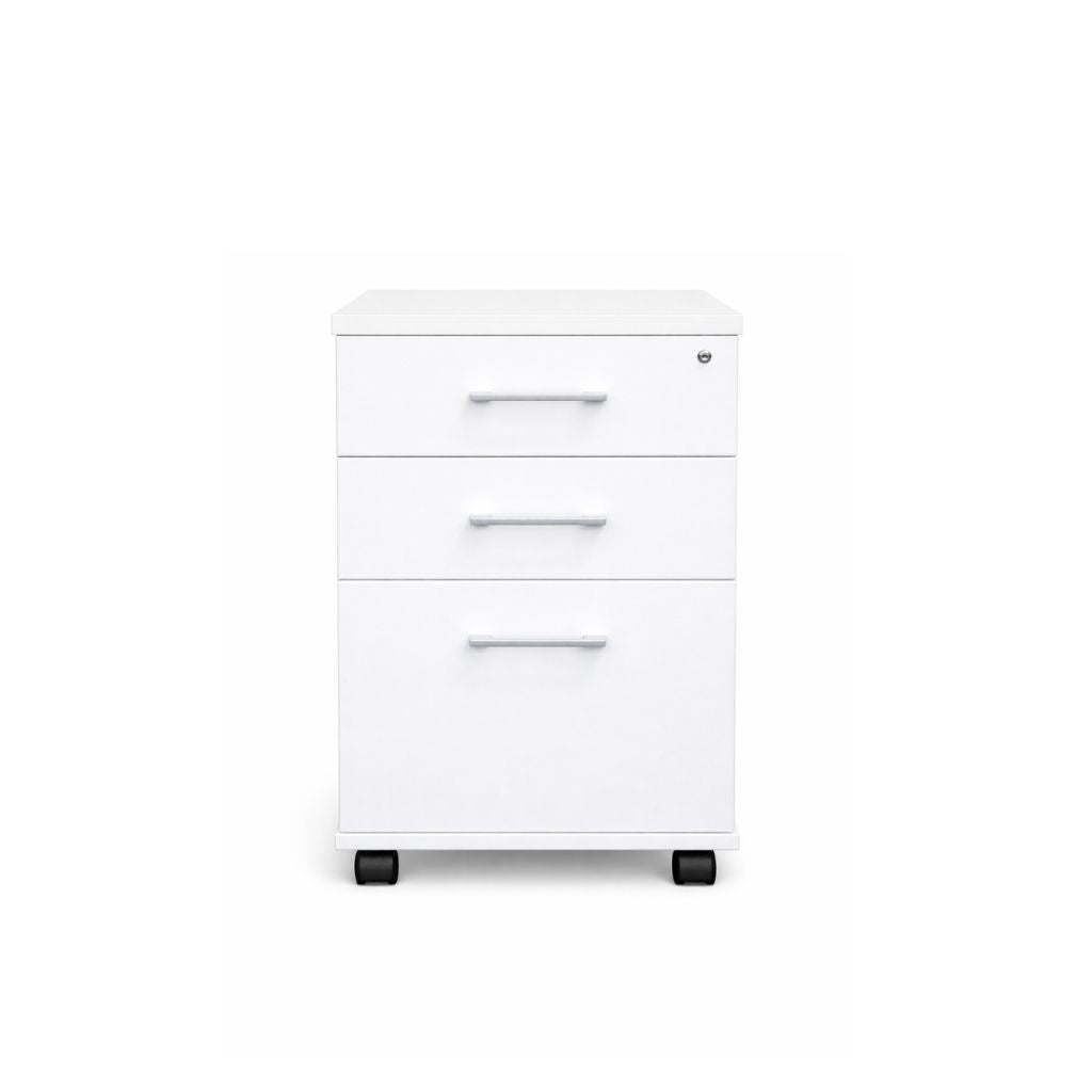 white two drawer files