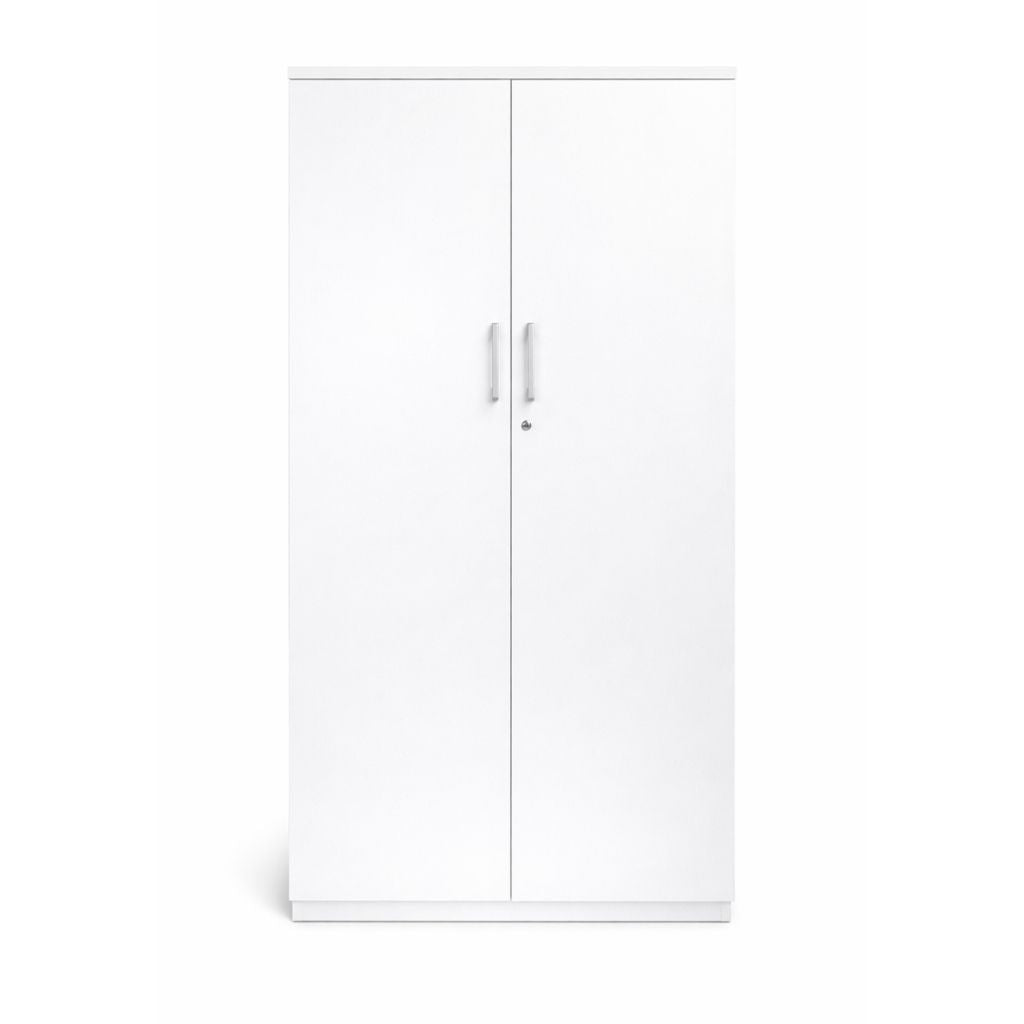 White cabinet with two doors