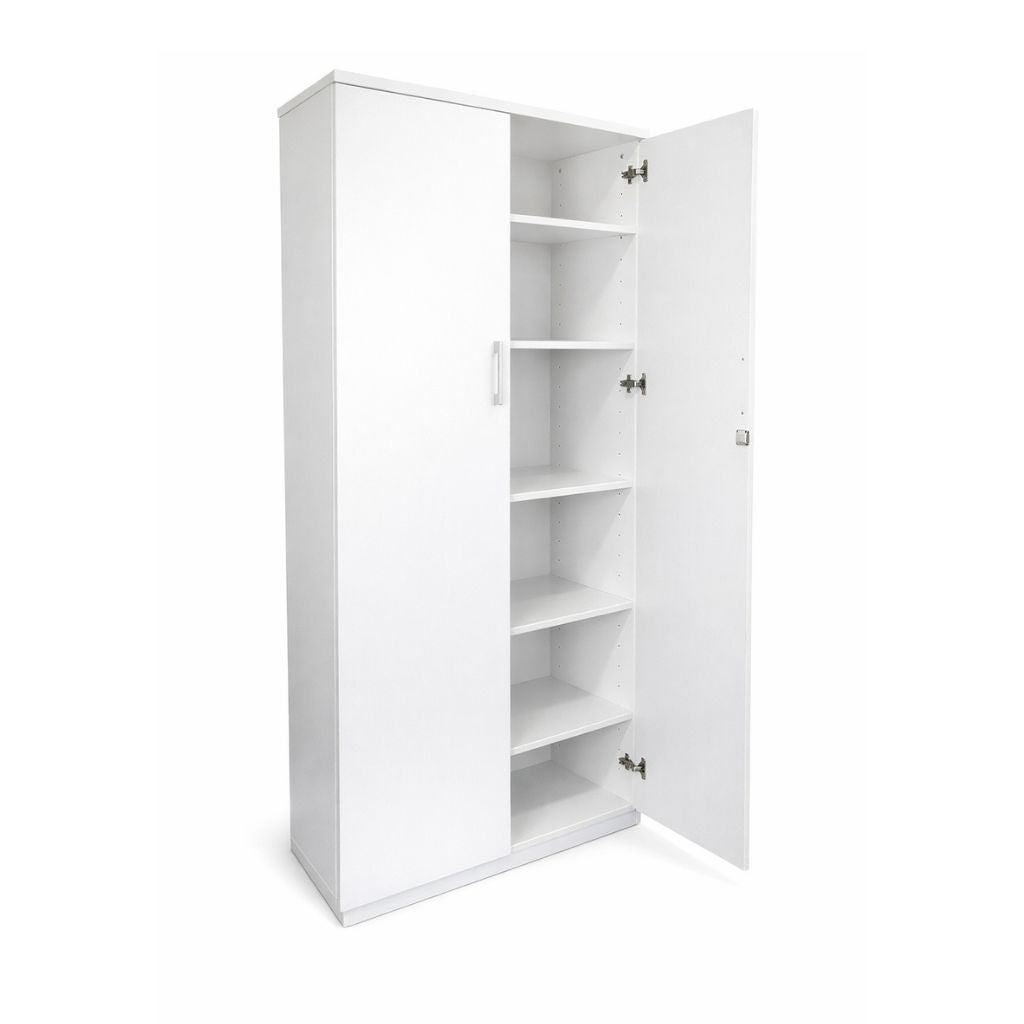 white cabinet showing interior