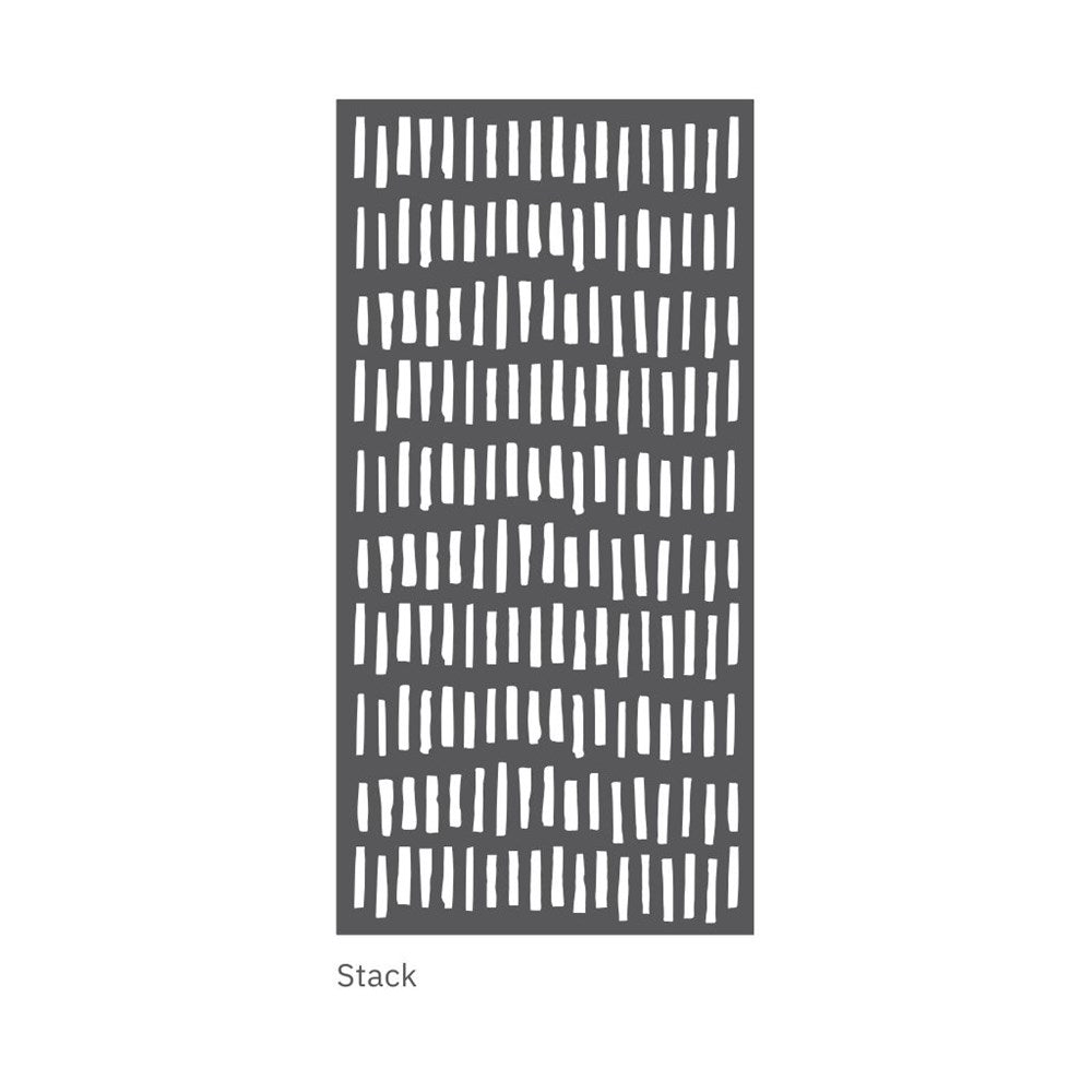 hanging acoustic screen stack design