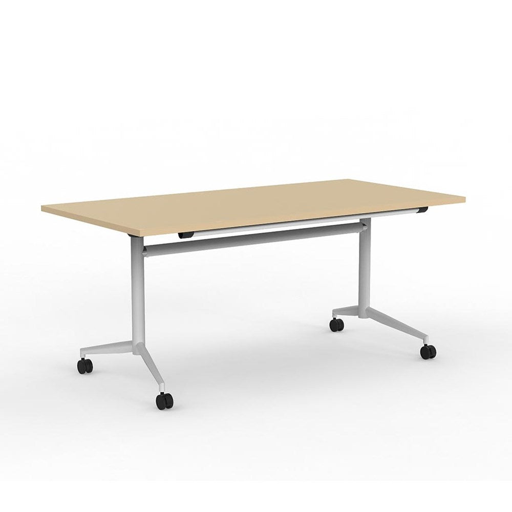 white frame table