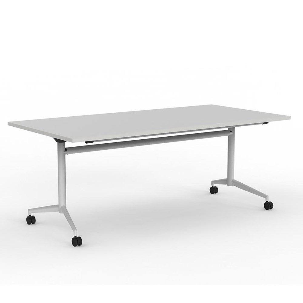 white mobile table