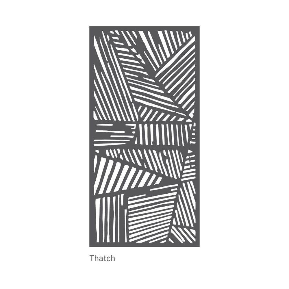 hanging acoustic screen thatch design