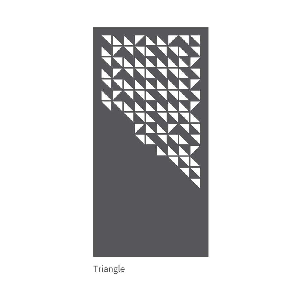 hanging acoustic screen triangle design