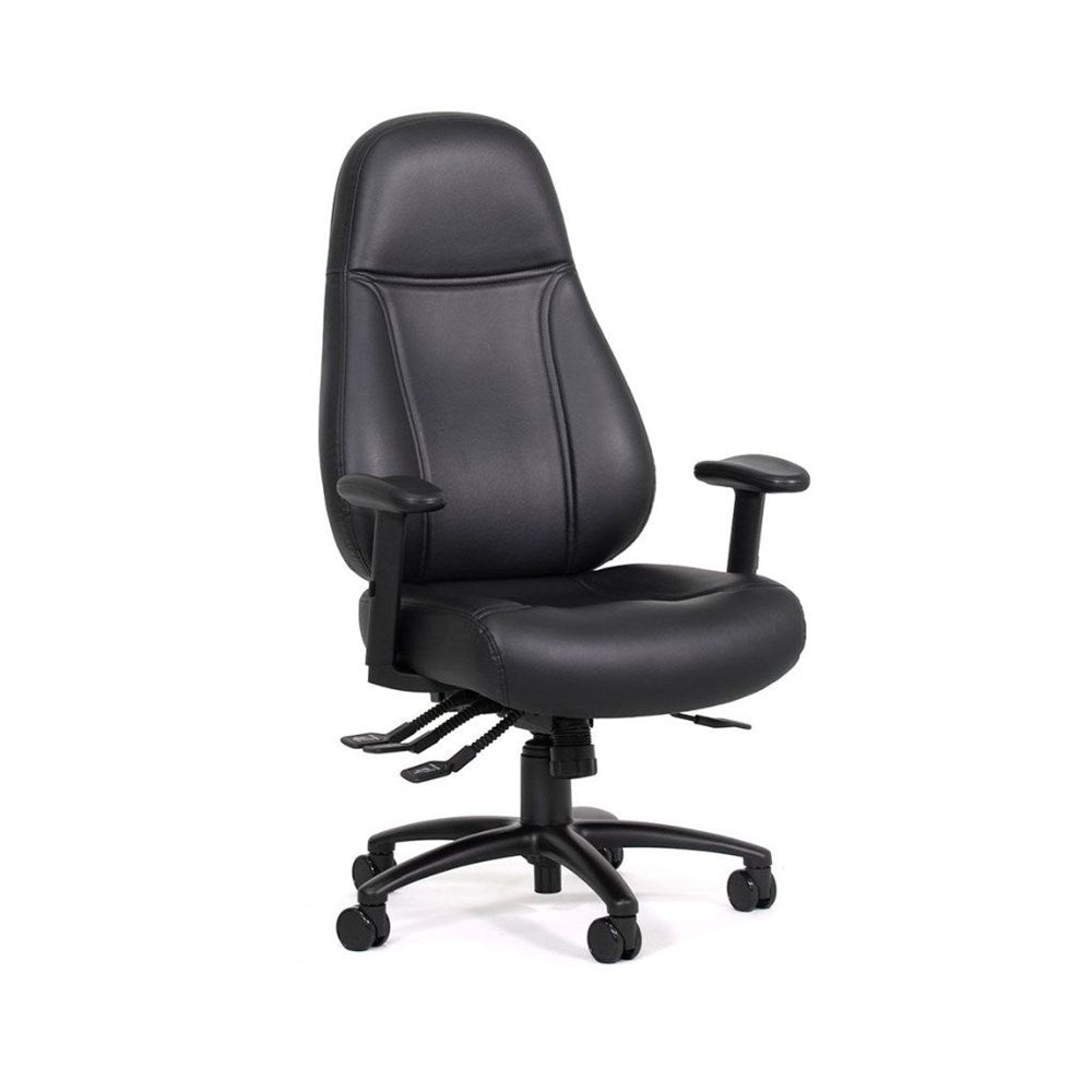 Black PU office chair