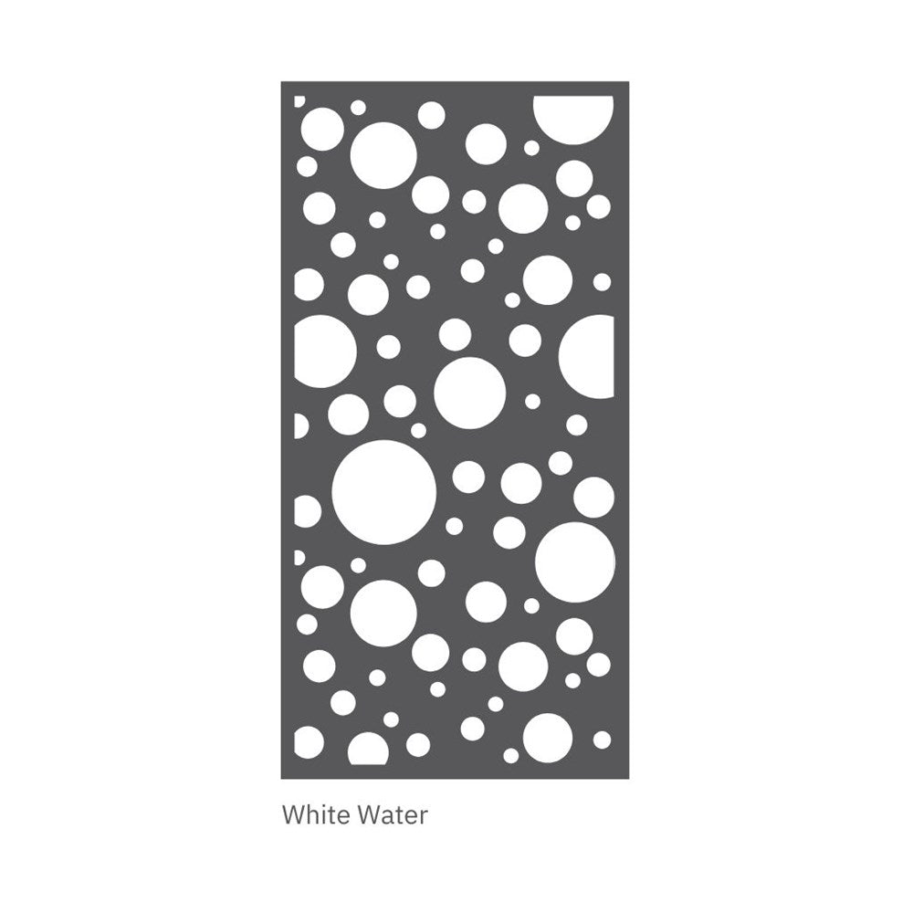 hanging acoustic screen white water design