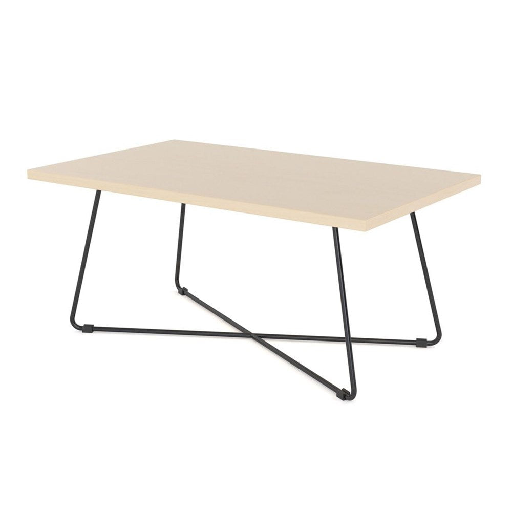 wooden table black legs