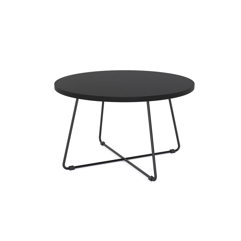 750 round black table