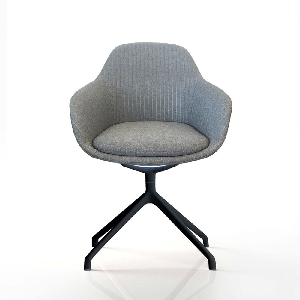 Mobel Ava Chair with Black Iron Base