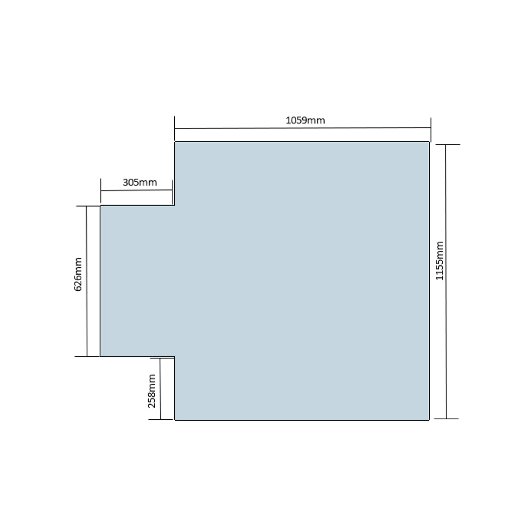 measurements chair mat