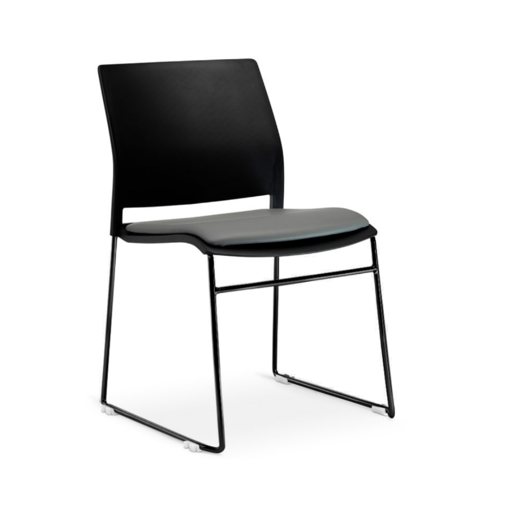 black chair with grey seat