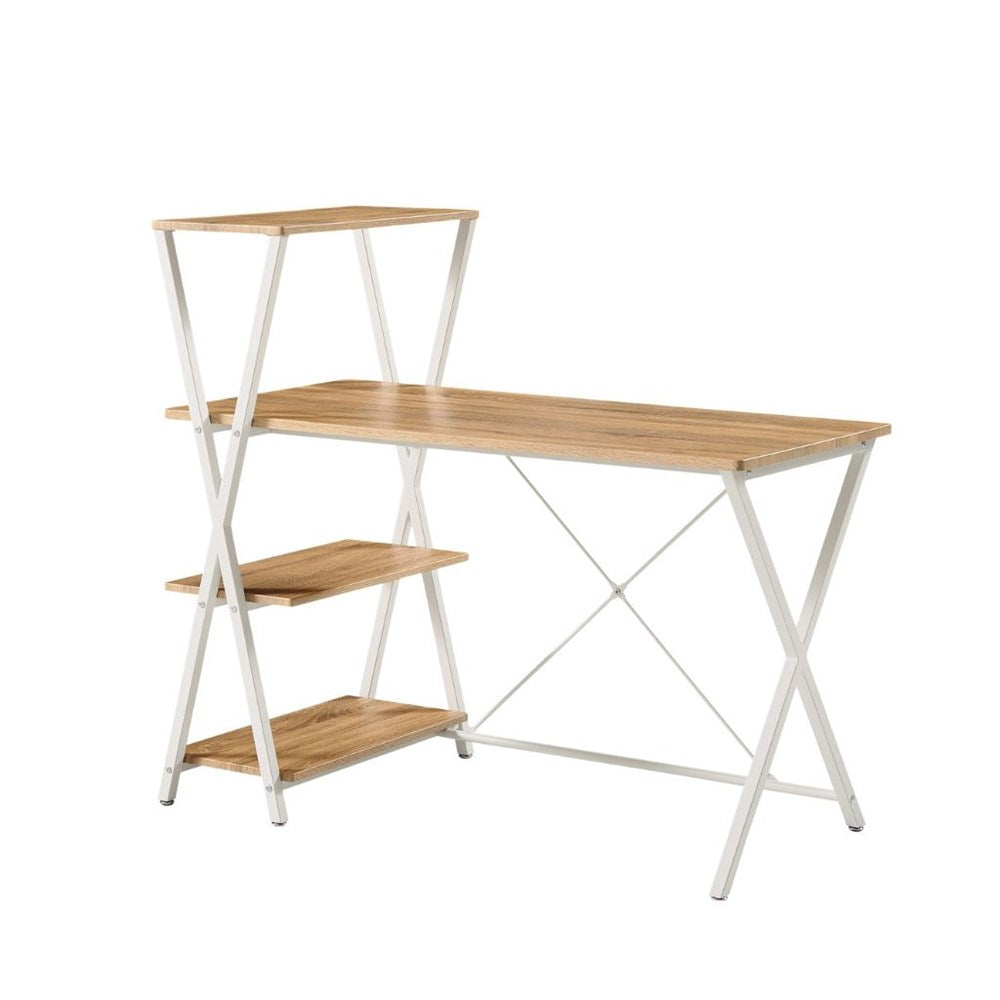 desk and shelving