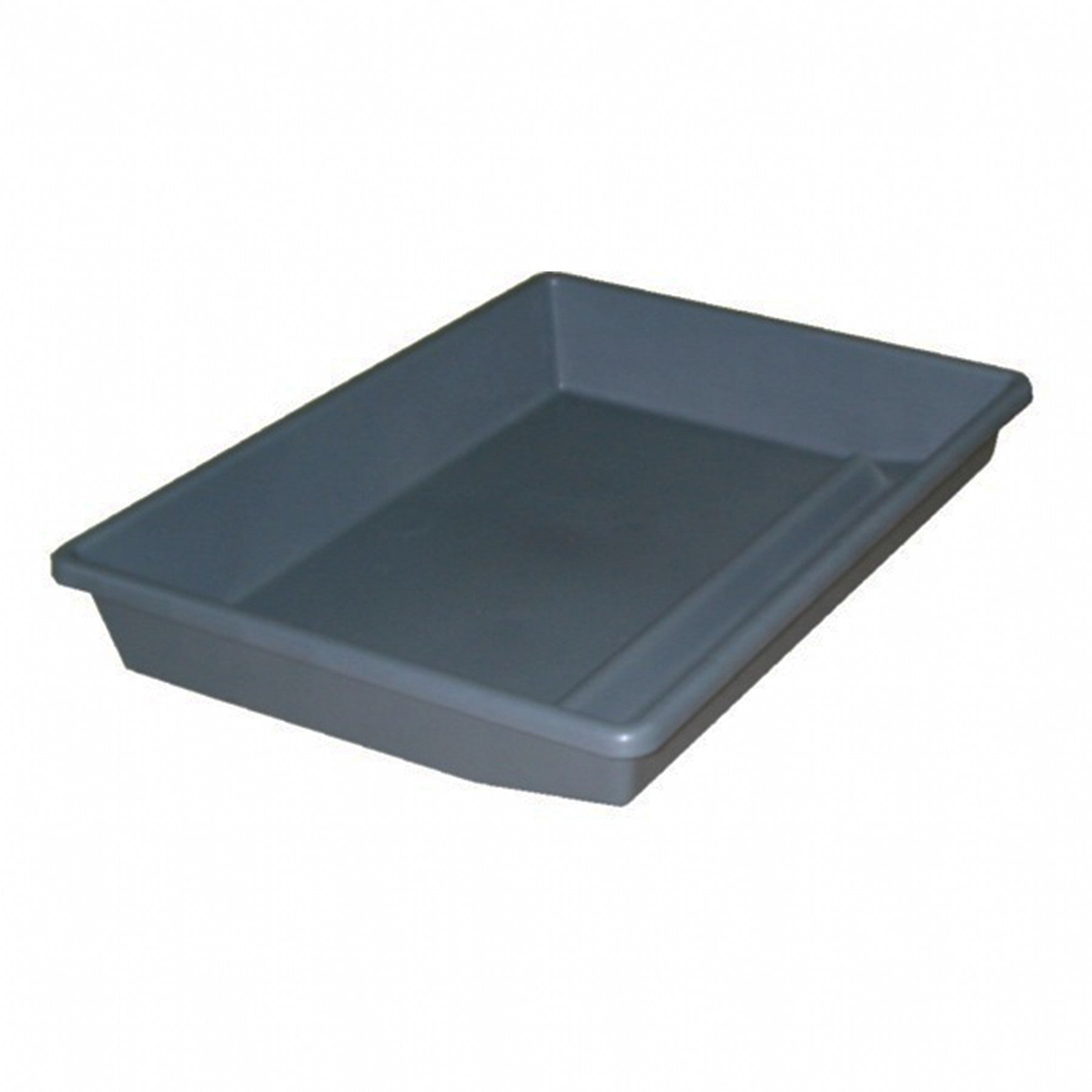 Shallow plastic storage tote tray for classroom and office organisation
