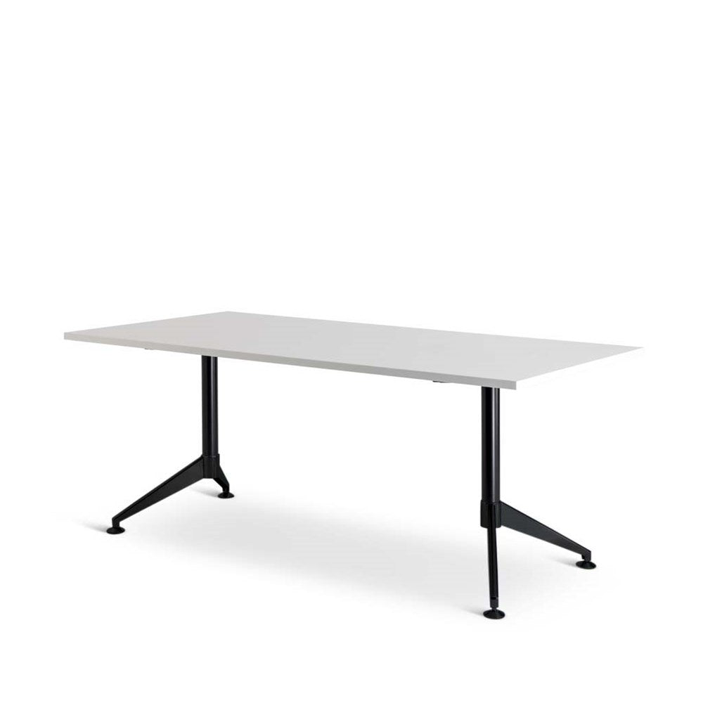 white and black conference table