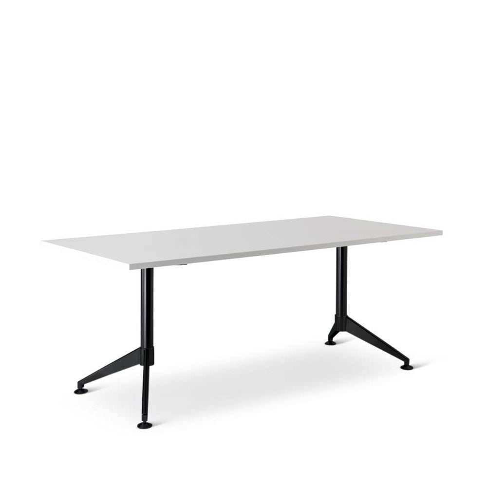 white and black conference table