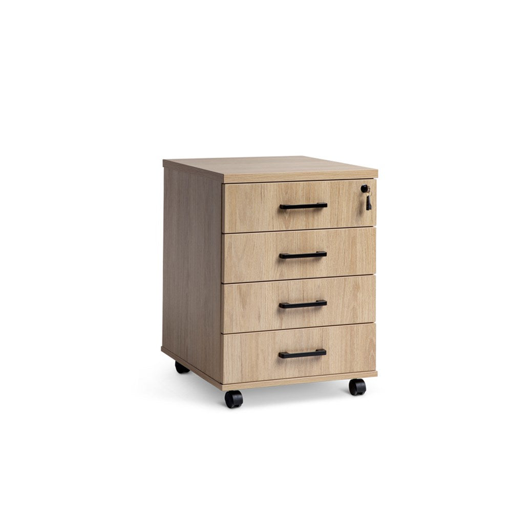 4 drawer oak unit