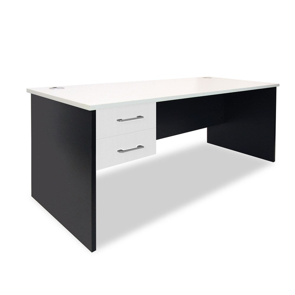 Mobel Sonic Straight Desk with Drawers