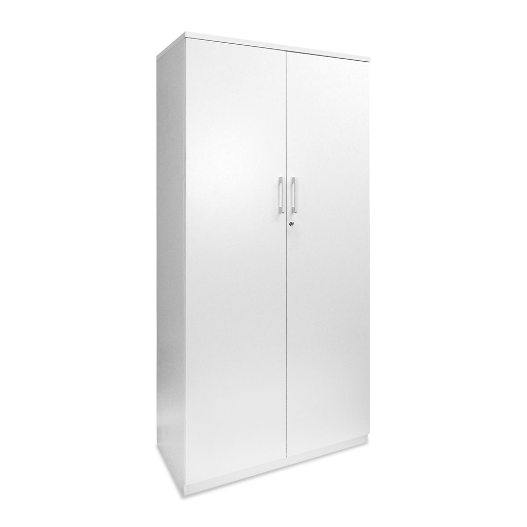 White 2 door office cupboard