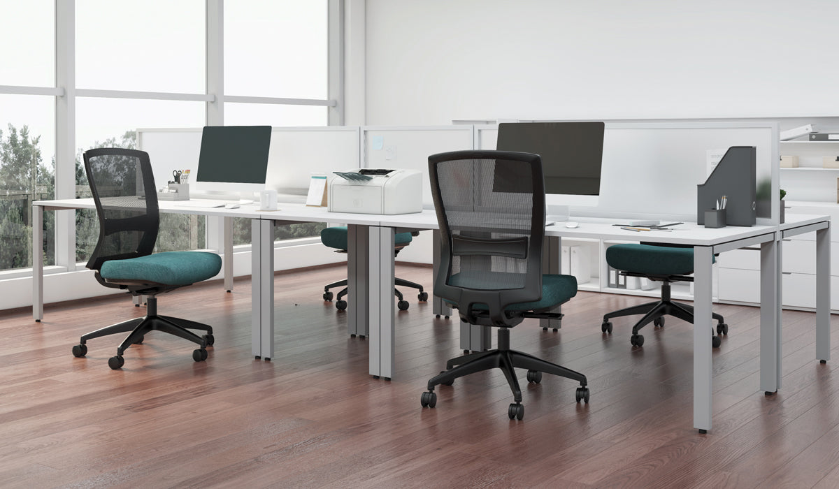 buro chairs with shared desks