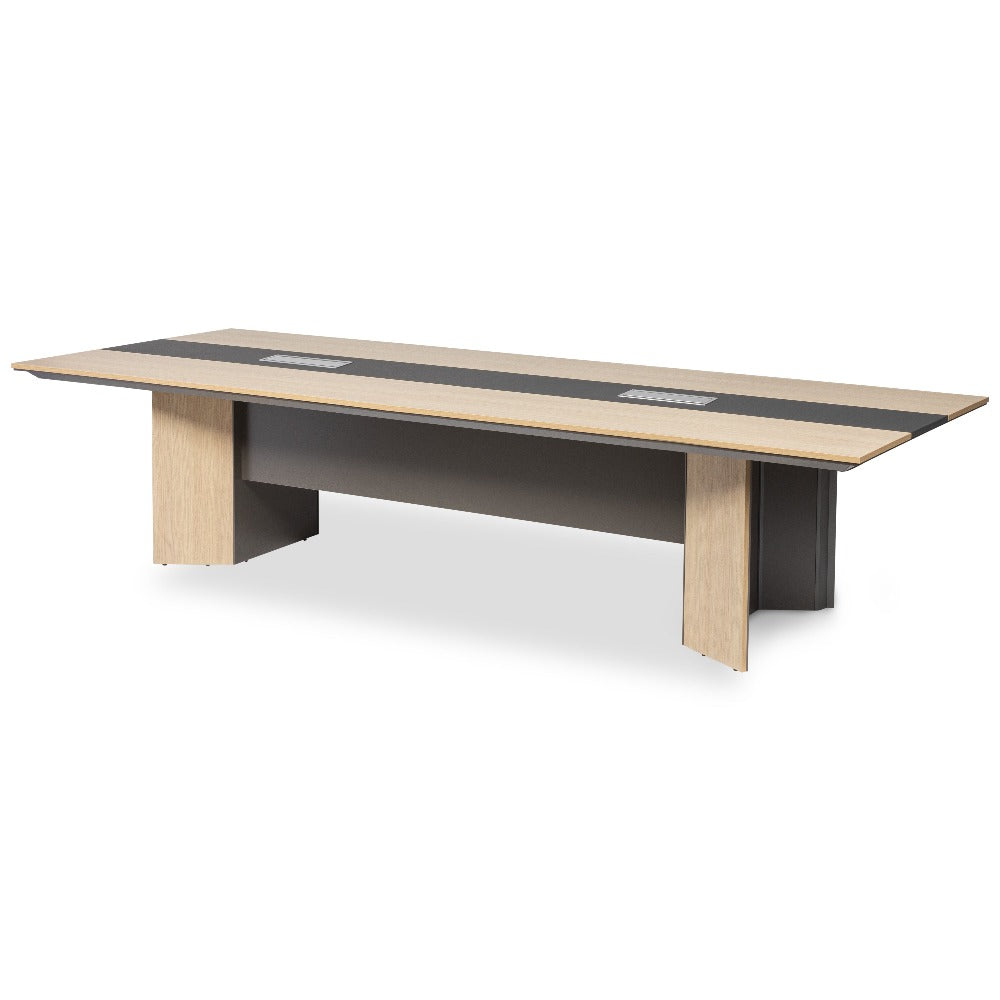 extra large wooden boardroom table