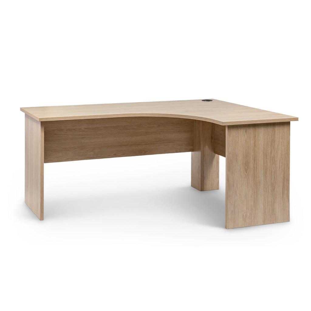 wooden corner desk