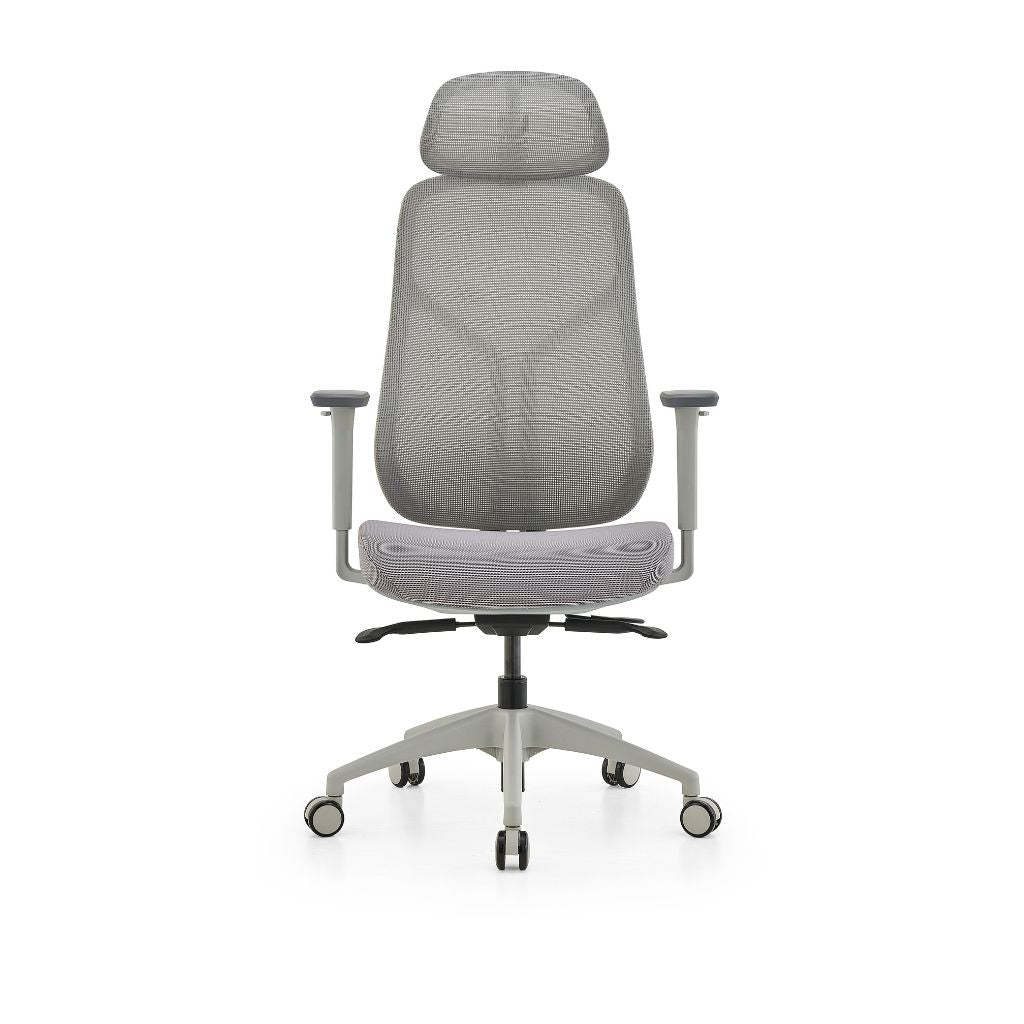 grey and white office chair