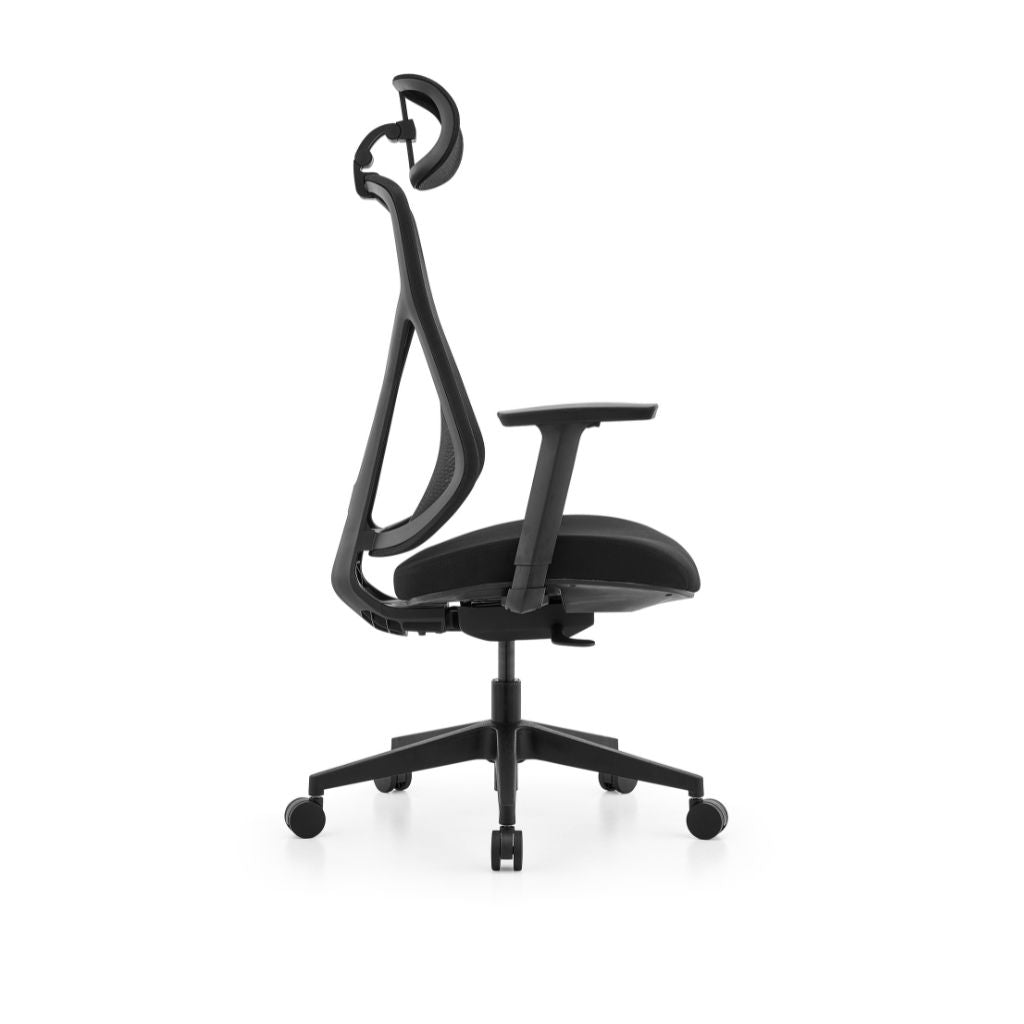 task chair with head rest