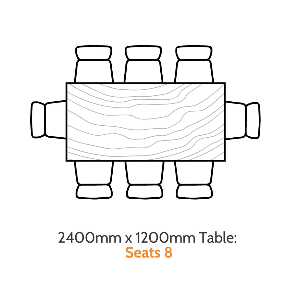 8 seater table