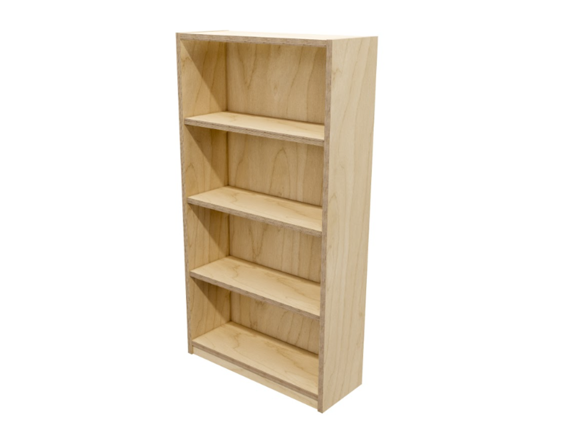 Forme Commercial Bookcase with Toe Kick