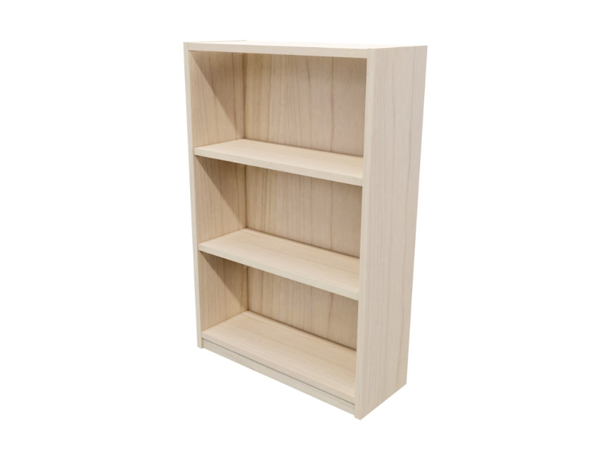 Forme Commercial Bookcase with Toe Kick – Customisable Colours