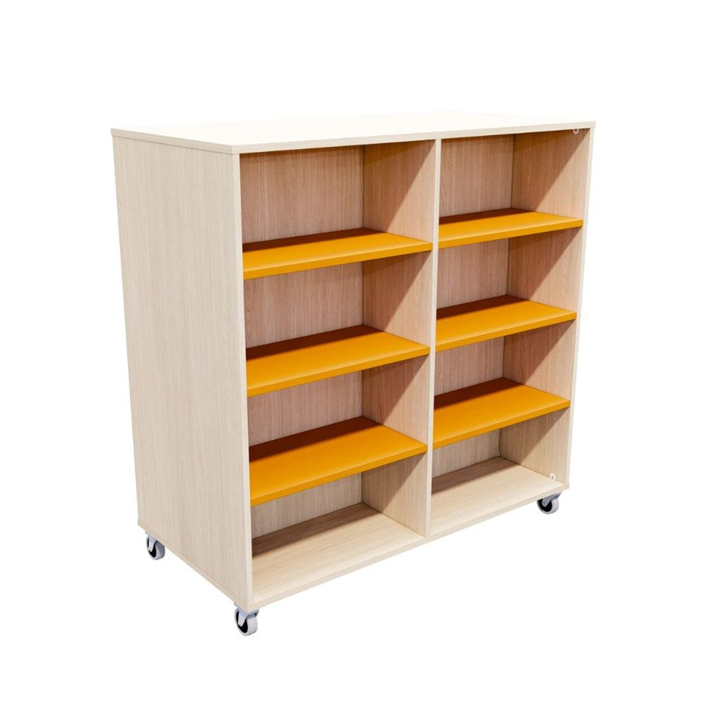 Forme Double-Sided Mobile Classroom Bookcase