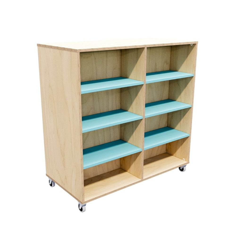 Forme Double-Sided Mobile Classroom Bookcase