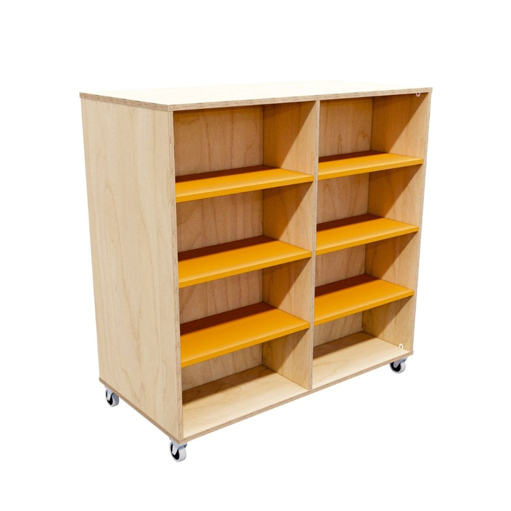 Forme Double-Sided Mobile Classroom Bookcase