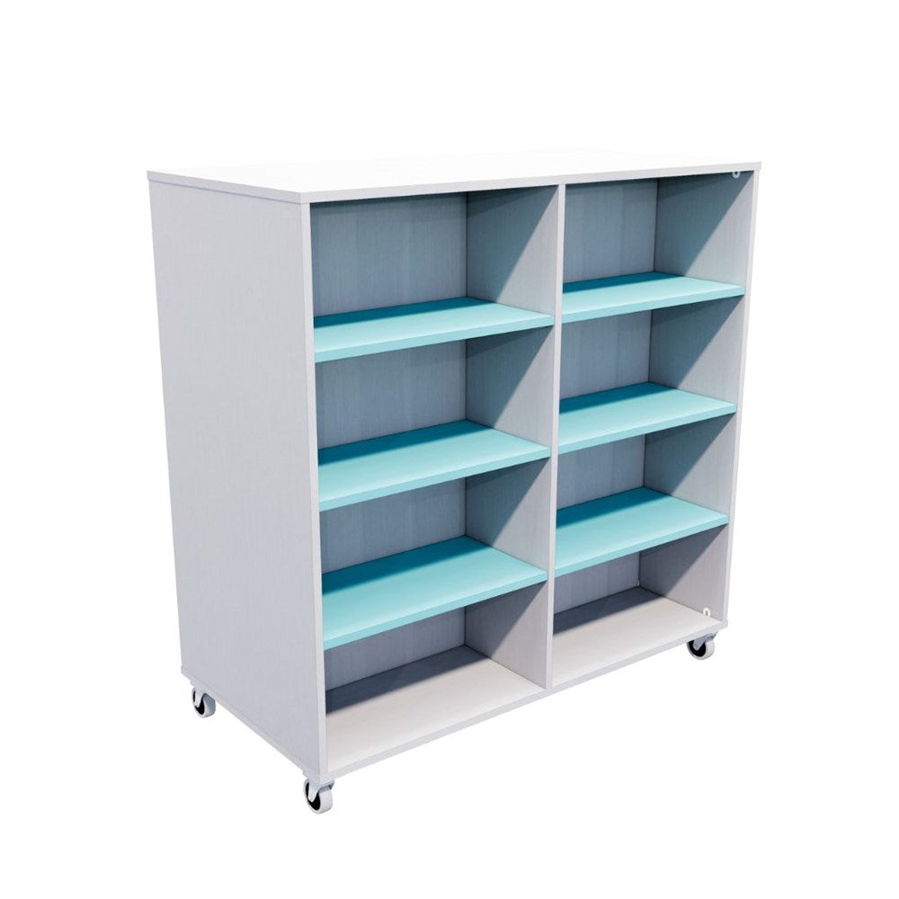 Forme Double-Sided Mobile Classroom Bookcase
