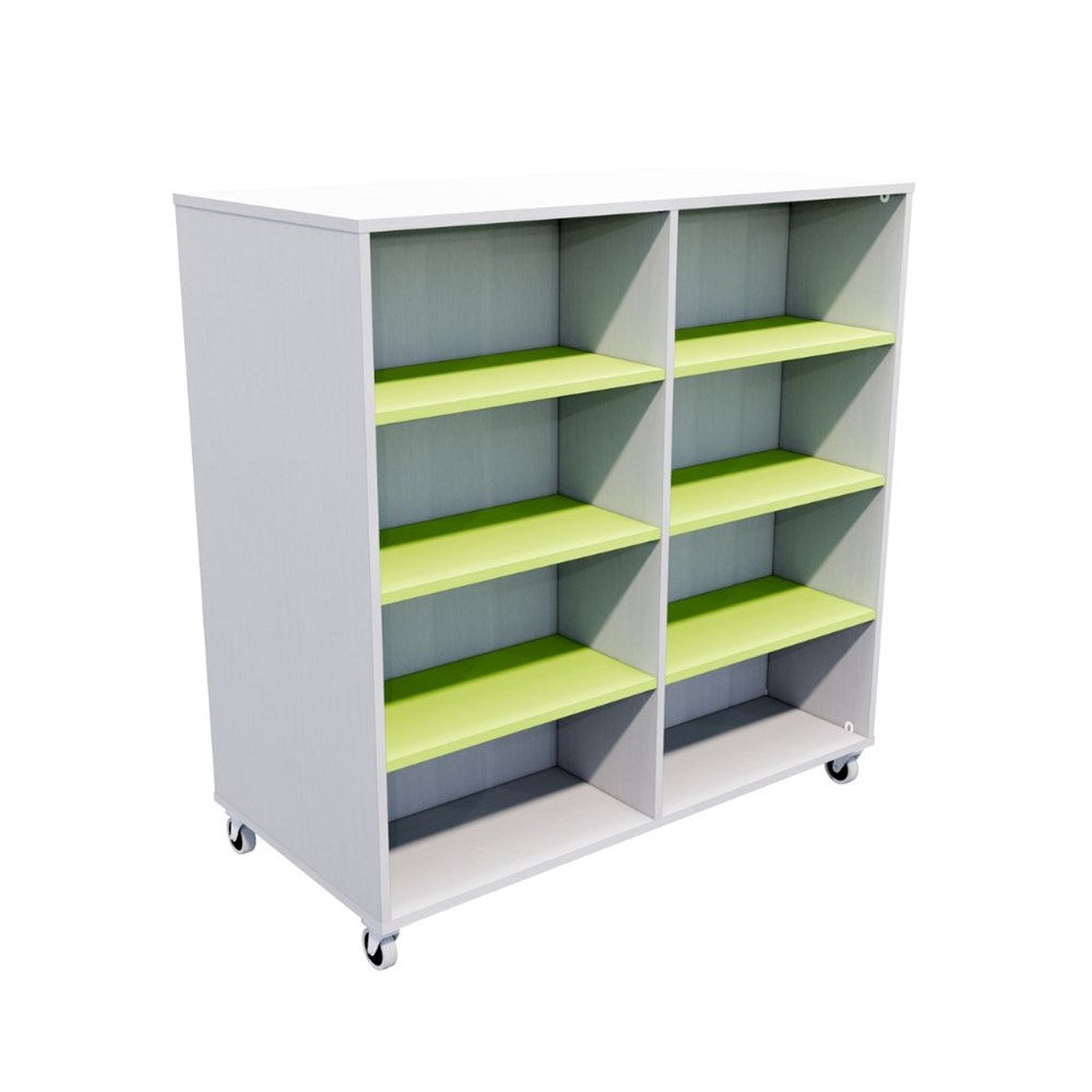 Forme Double-Sided Mobile Classroom Bookcase