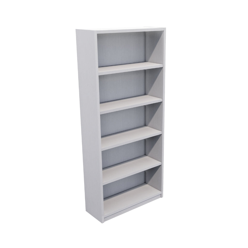 silver bookcase