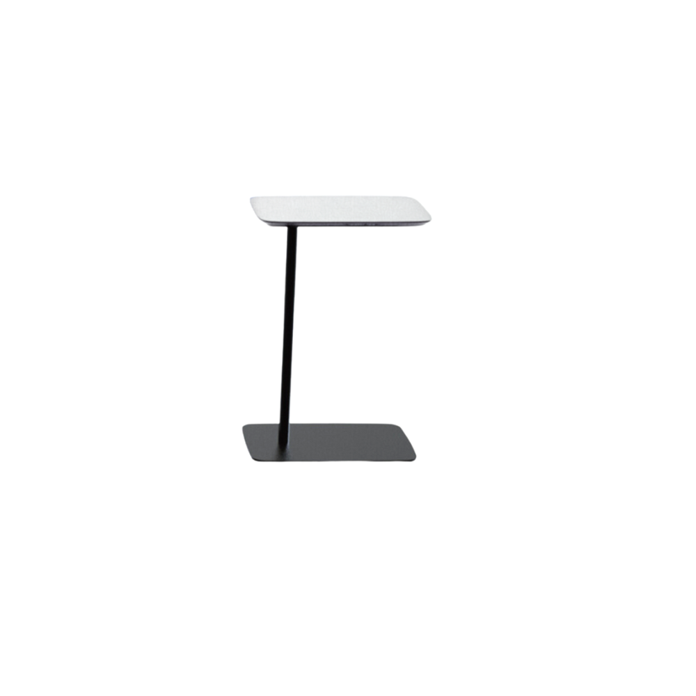 white and black table