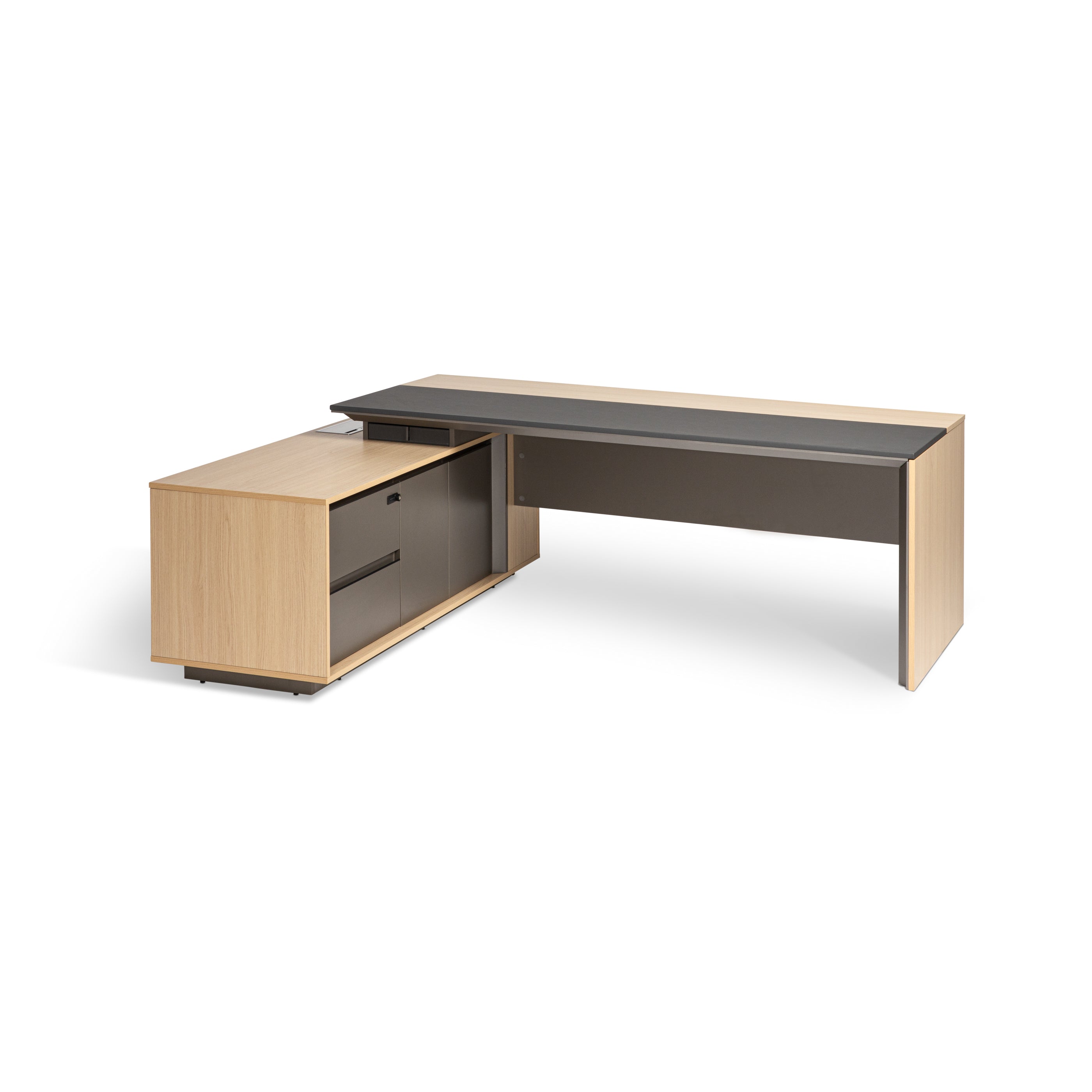 Mobel Maxim Executive Desk with Side Cabinet