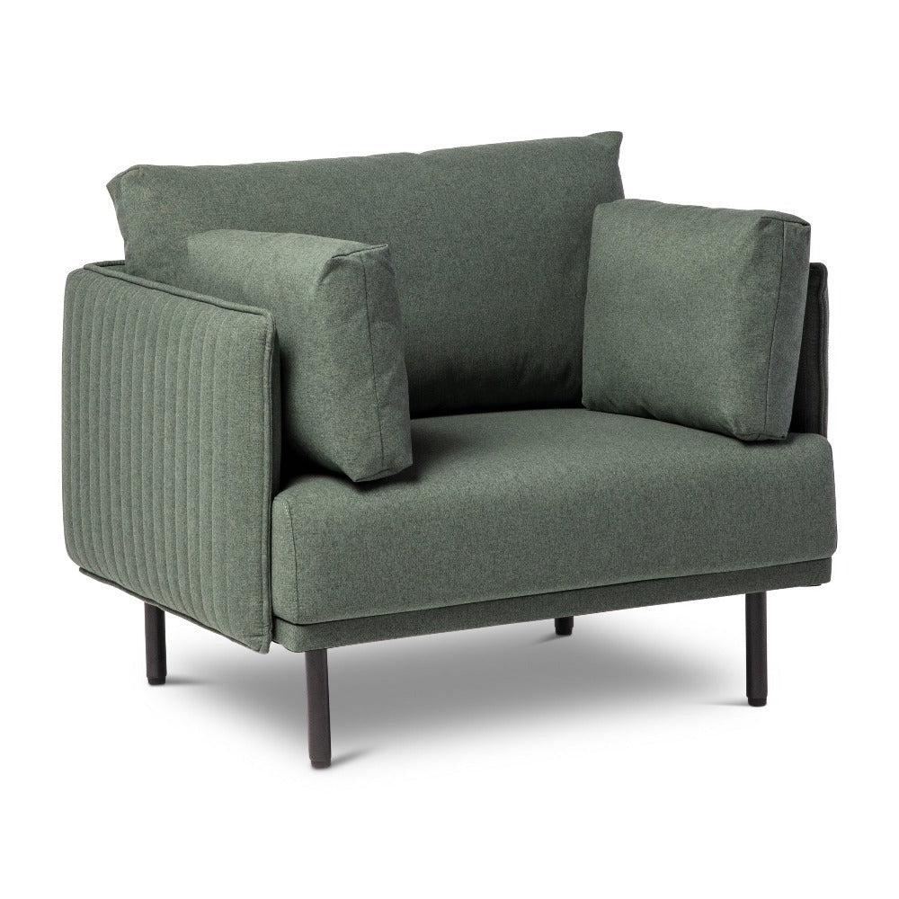 pale green modern one seater couch