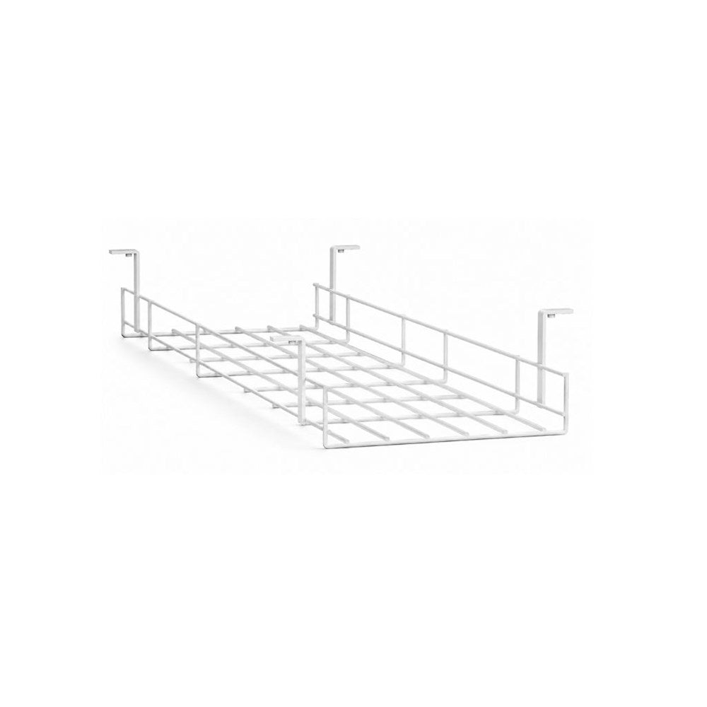 large white under desk cable basket
