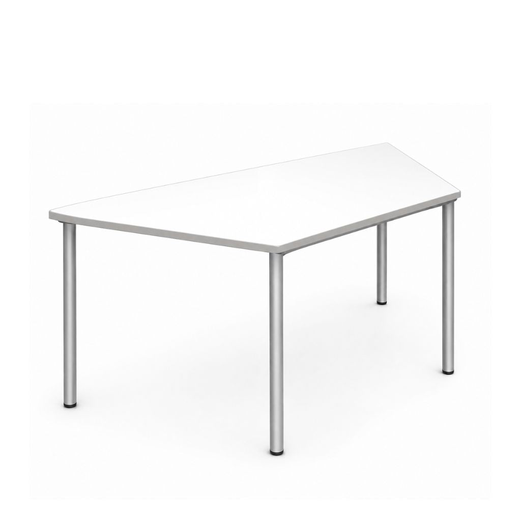White rectangular table with a whiteboard top