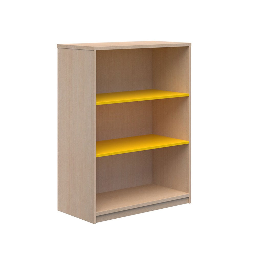 yellow bookcase