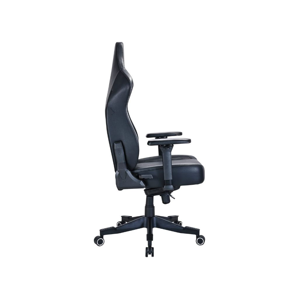 Black office chair on a white background