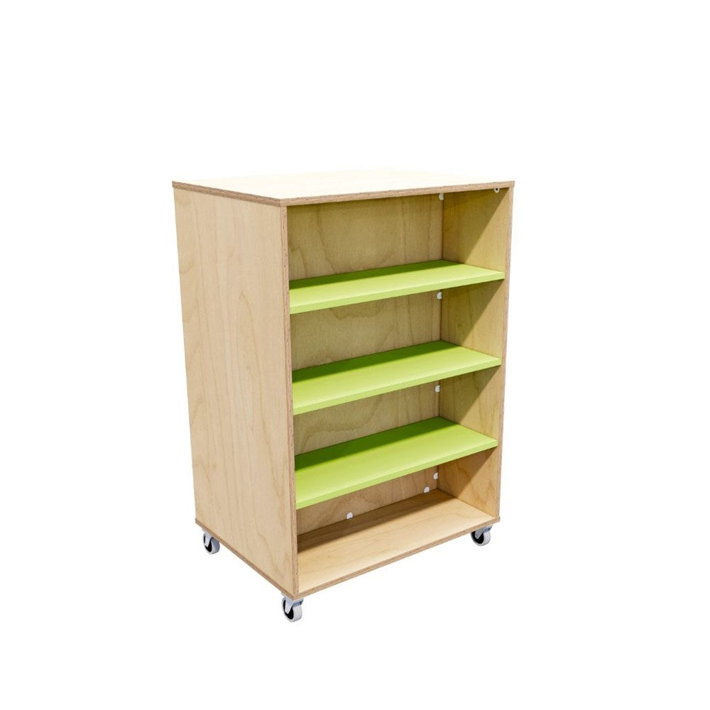 small double bookcase green