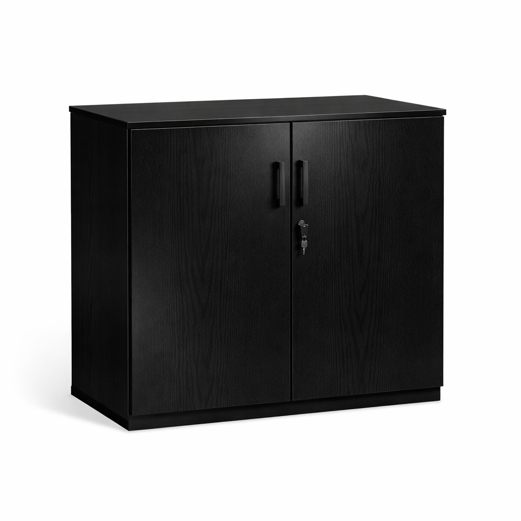 Black cabinet with two doors