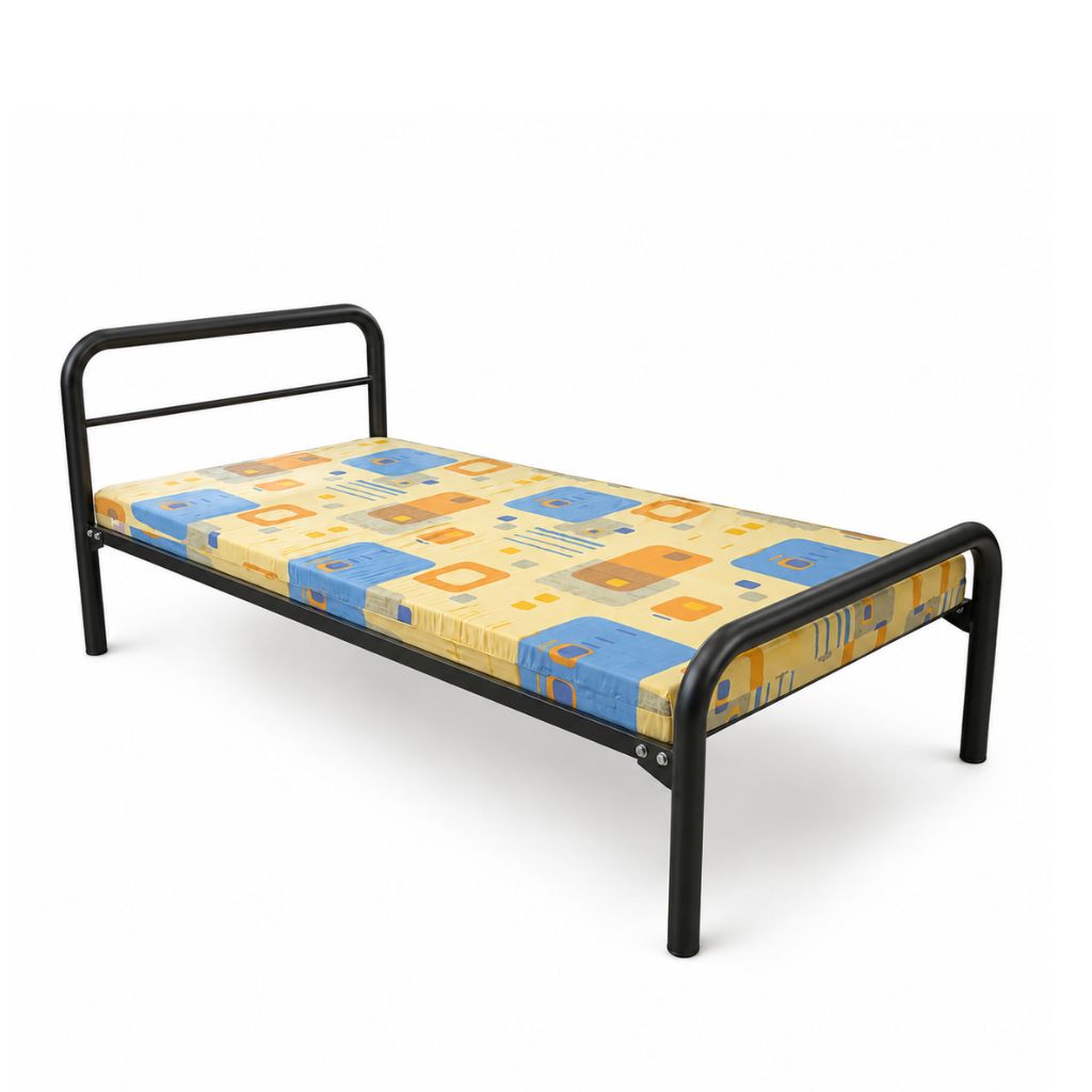 sickbay bed with black frame