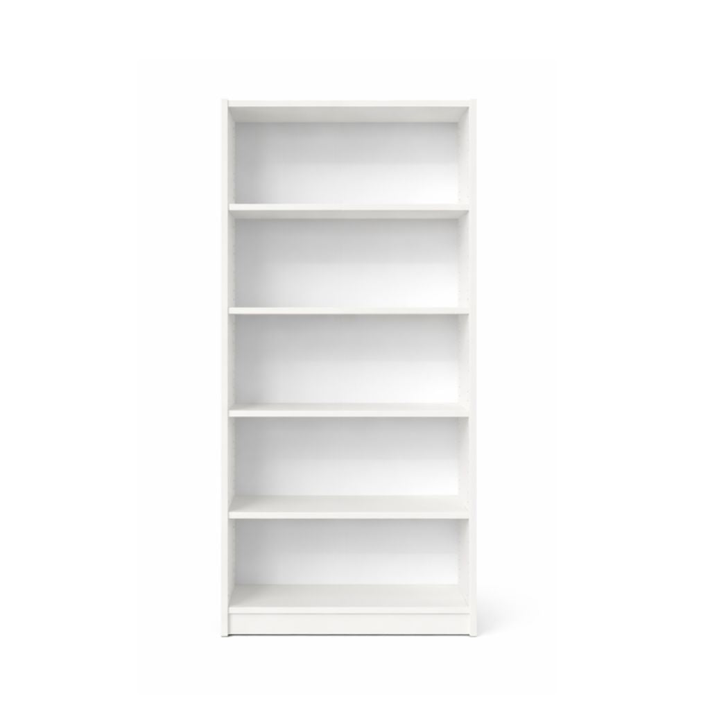 white office bookcase