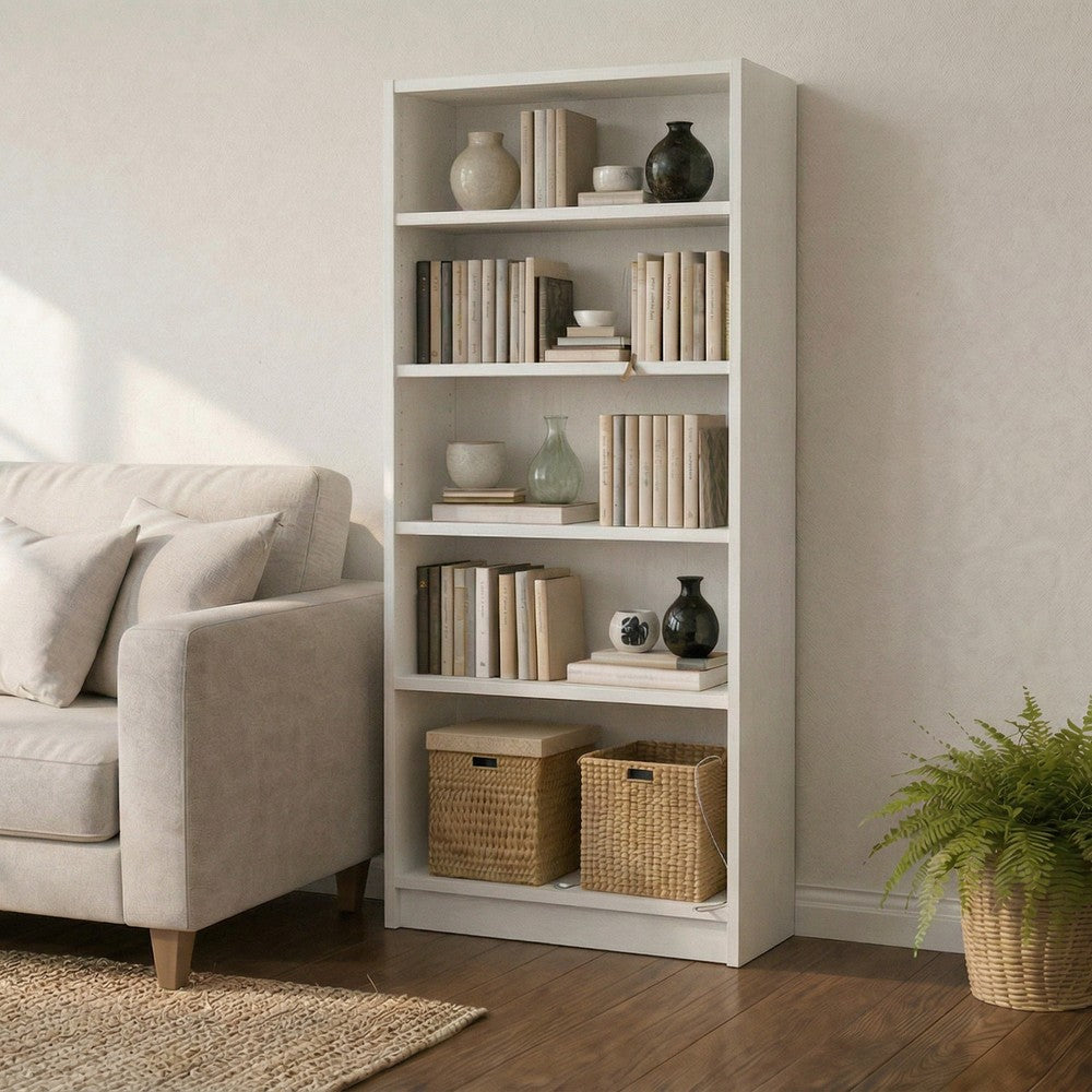Mobel Sonic White 1800 BookcaseMobel