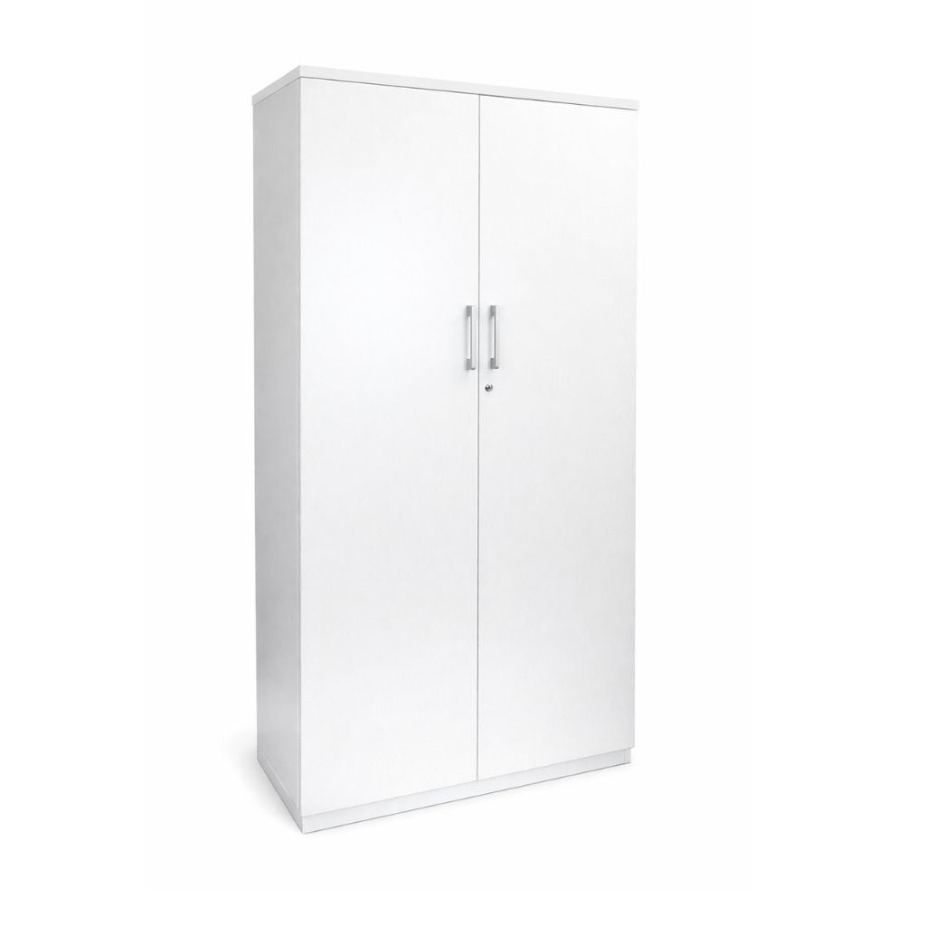 White 2 door office cupboard