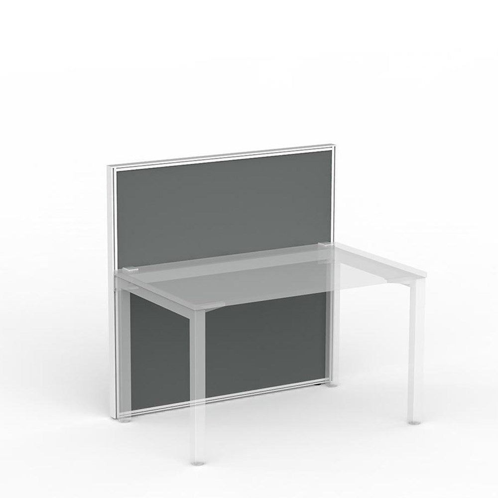 grey free standing desk screen